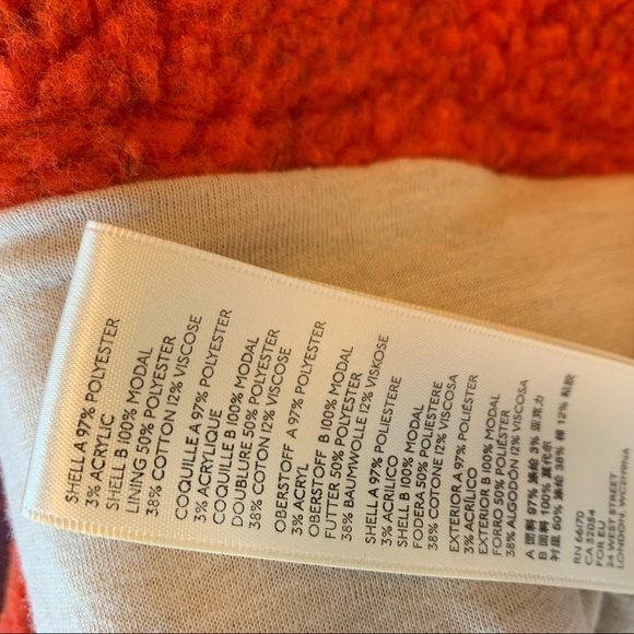 Free People Rivington Sherpa Zip Up Coat Jacket - Picture 5 of 8